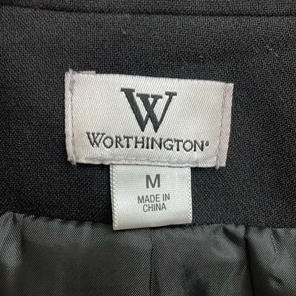WORTHINGTON black moto style jacket. M - Picture 8 of 8